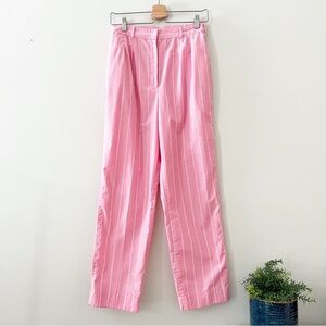 VTG TAIL Women's Pants  Made In USA Pink White Stripe High Rise 70s 80s sz 9/10